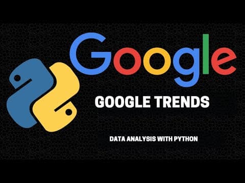 Google Trends Data Analysis with Python