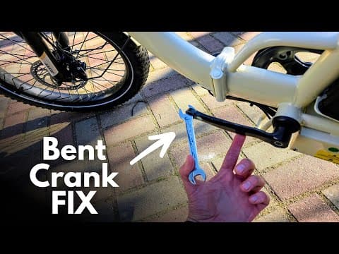 How to FIX / Straighten Bent Pedal Crank Arm on a Bicycle (Without Removing or Replacing)