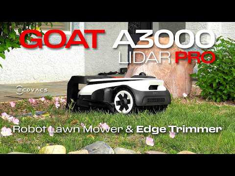 NEW ECOVACS GOAT A3000 Lidar Pro: Robot Lawn Mower & Edge Trimmer! 🌱