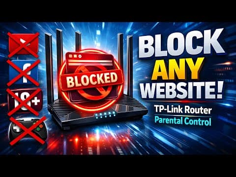 Block Any Website in Tp-Link WiFi Router!