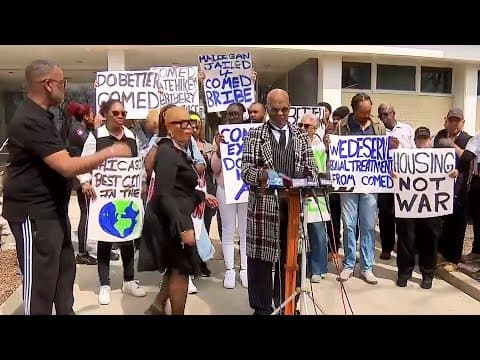 Protesta en Lake Meadows por fallas eléctricas