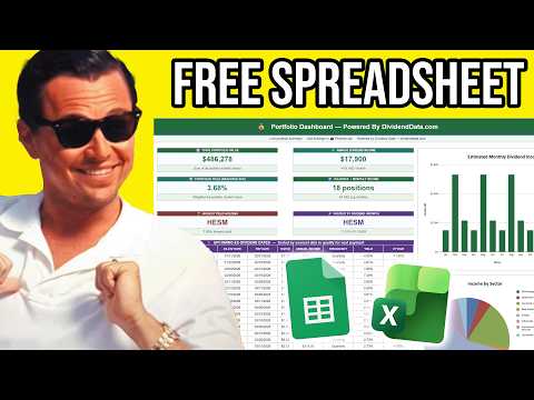 The Best Free Dividend Portfolio Tracker (Google Sheets & Excel)