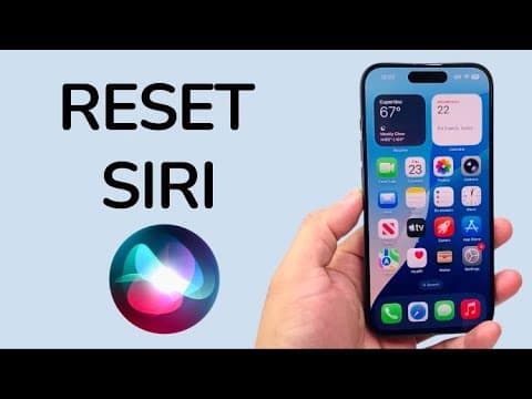 How To Reset Siri
