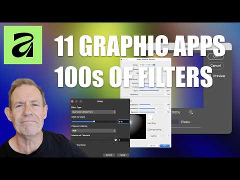 11 GREAT GRAPHICS Apps And How To Apply Filters Effects | Affinity Photoshop Resolve Boris