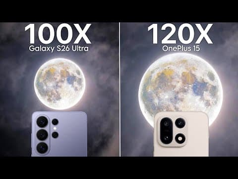 Samsung Galaxy S26 Ultra VS OnePlus 15 Live Zoom Comparison