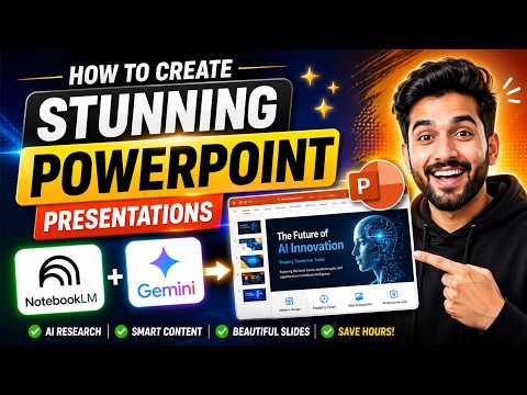 Make a Stunning PowerPoint PRESENTATION using Gemini + NotebookLM for FREE