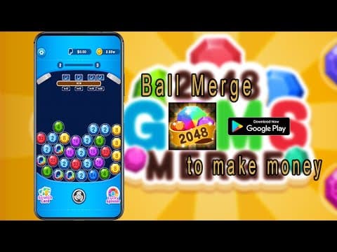 Ball Merge, a new make money app downloaded from ads, no need invite