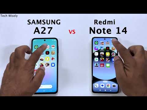 SAMSUNG A27 vs Redmi Note 14 - Speed Test