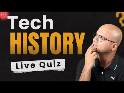 Quiz on Tech History Live
