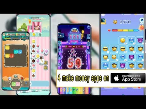 4 new IOS make money games are the same as android ones,  you can install on Apple store.