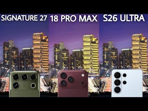 Motorola Signature 27 VS iPhone 18 Pro Max VS Samsung Galaxy S26 Ultra Camera Test