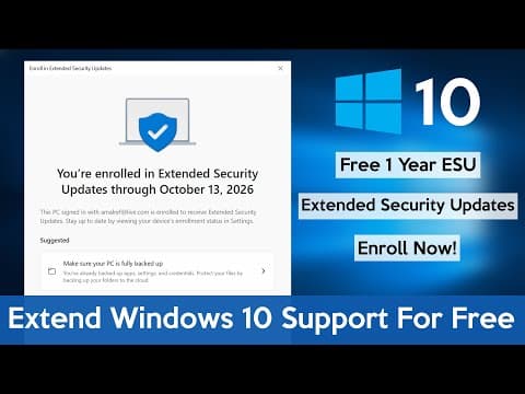 How to Extend Windows 10 Support For Free (Enroll Now)