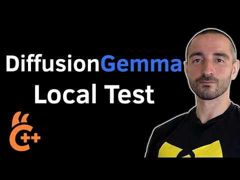 DiffusionGemma Local Test | 4x Faster but How Accurate? | Text Generation & Coding with llama.cpp