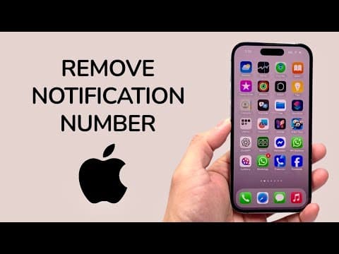 How To Remove Notification Number On iPhone