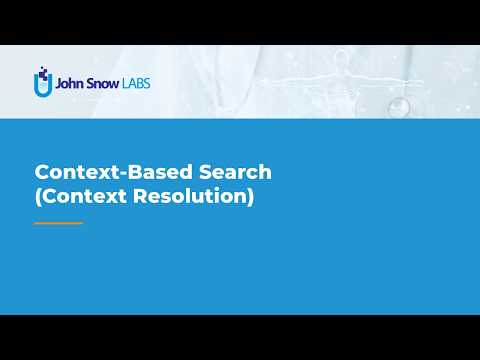 Context-Based Search / Context Resolution
