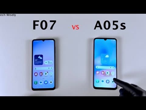 SAMSUNG F07 vs A05s - Speed Test
