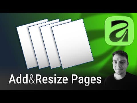 How to Add and Resize Pages in Affinity 3.0 Tutorial