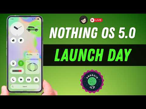 Nothing OS 5.0 Launch Day 🔴 | New Homescreen, Blur Widgets & New Design