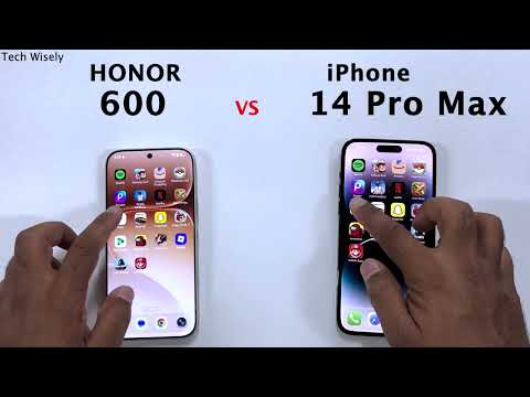 HONOR 600 vs iPhone 14 Pro Max - Speed Test