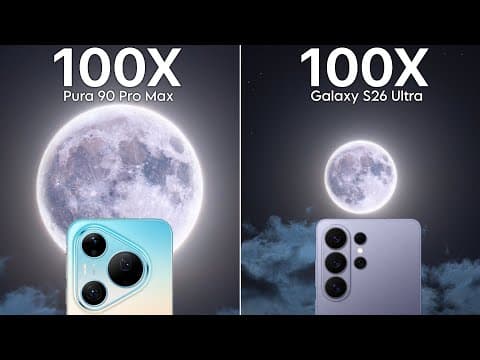 Huawei Pura 90 Pro Max VS Samsung Galaxy S26 Ultra Live Zoom Comparison