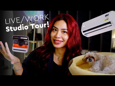 My Studio Tour! (feat. Midea Chione Inverter split type - ENERGY SAVING AC)