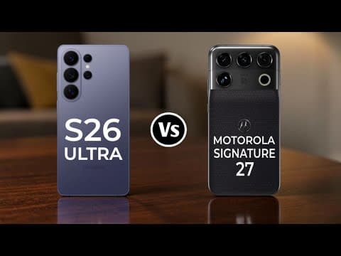 Samsung Galaxy S26 Ultra Vs Motorola Signature 27