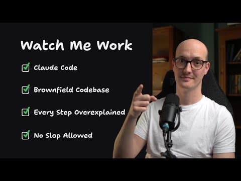 Building a REAL feature with Claude Code: every step explained