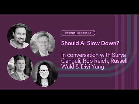 Rob Reich, Diyi Yang, Surya Ganguli | Prompt Response: Should AI Slow Down?