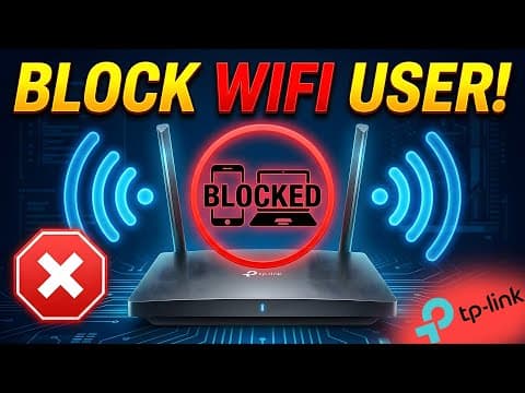 How To Block Any WiFi User From Network In Tp-Link Router!