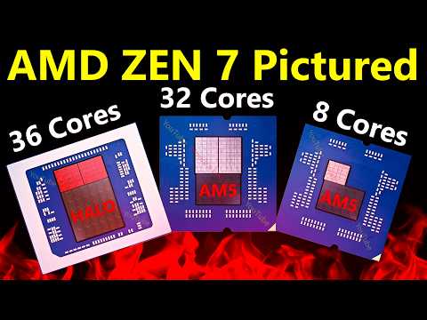AMD Zen 7 Fully Pictured — 36C Grimlock Halo & 32C X3D AM5 (Leak)