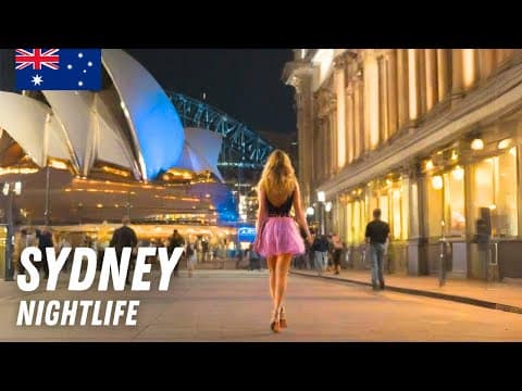 Sydney Nightlife Walking Tour 🇦🇺 Opera House Walk