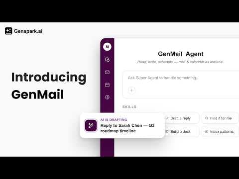 🚀 Meet GenMail — Get through a day's email in minutes.