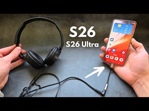 How to Connect Wired 3.5mm Headphones to Samsung Galaxy S26 , S26+ , S26 Ultra