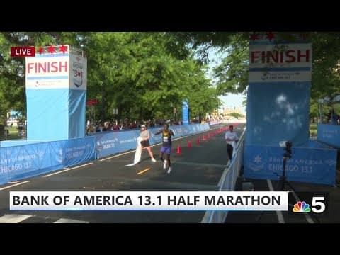 Mira a los cuatro ganadores cruzar meta de la carrera Bank of America 13.1