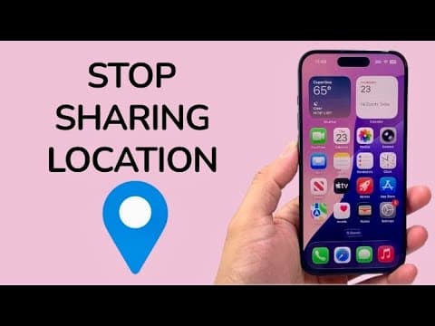 How To Stop Sharing Location On iPhone