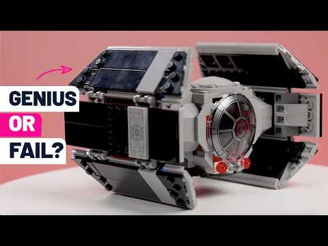 We built the new LEGO Smart Brick Darth Vader TIE Fighter set