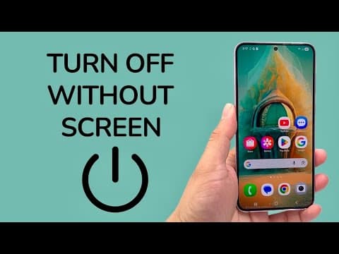 How To Turn Off Android Without Touching the Screen