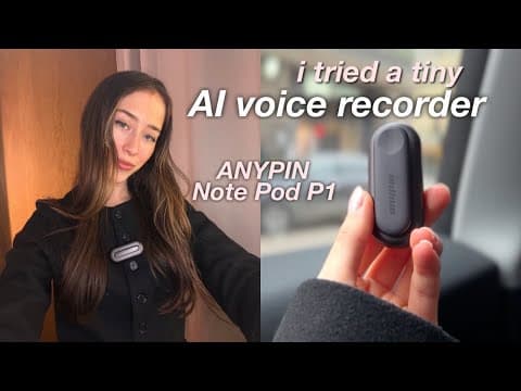 How This AI Voice Recorder Helps Me Stay Productive | ANYPIN Note Pod P1 Review