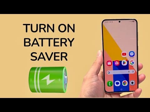 How To Turn On Battery Power Saver On Android Phone