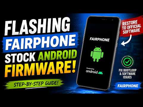 How To Flash Fairphone 5 Stock Firmware!