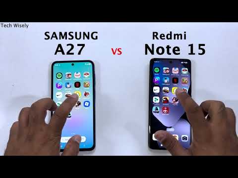 SAMSUNG A27 vs Redmi Note 15 - Speed Test