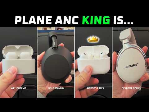 Plane ANC KING! 👑 Sony WF-1000XM6 vs WH-1000XM6, AirPods Pro 3, Bose QC Ultra Headphones Gen 2