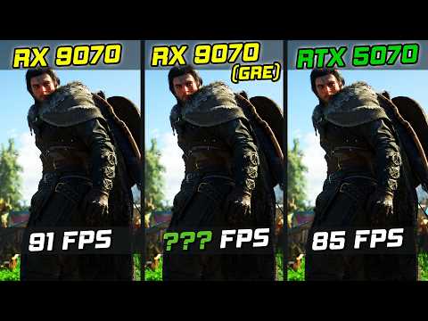RX 9070 GRE vs RX 9070 vs RTX 5070!