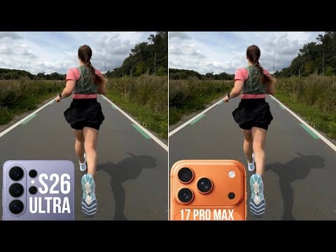 Samsung Galaxy S26 Ultra VS iPhone 17 Pro Max Camera Stabilization Test