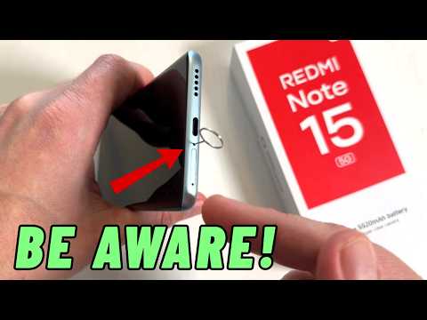 BE AWARE! When You Insert SIM Card in REDMI Note 15!