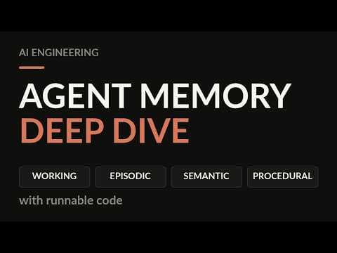 Agent Memory — A Deep Dive Into How AI Agents Remember