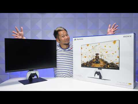 PlayStation 27” Gaming Monitor with DualSense Charging Hook - Unboxing!