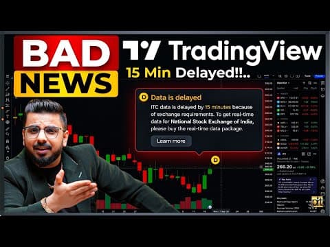 Bad News for Stock Market Traders & Investors | NSE 15 Min Delayed Data on Trading View Solution…