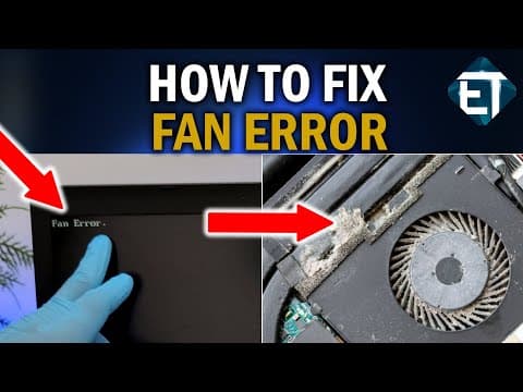 How to Clean a Laptop Cooling Fan/Fix Fan Errors/Help Your Laptop Run Cooler