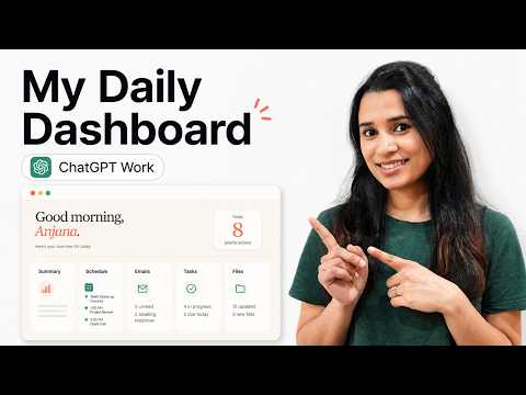 ChatGPT Work - BUILD YOUR Personal Dashboard With My Prompt | Download It!